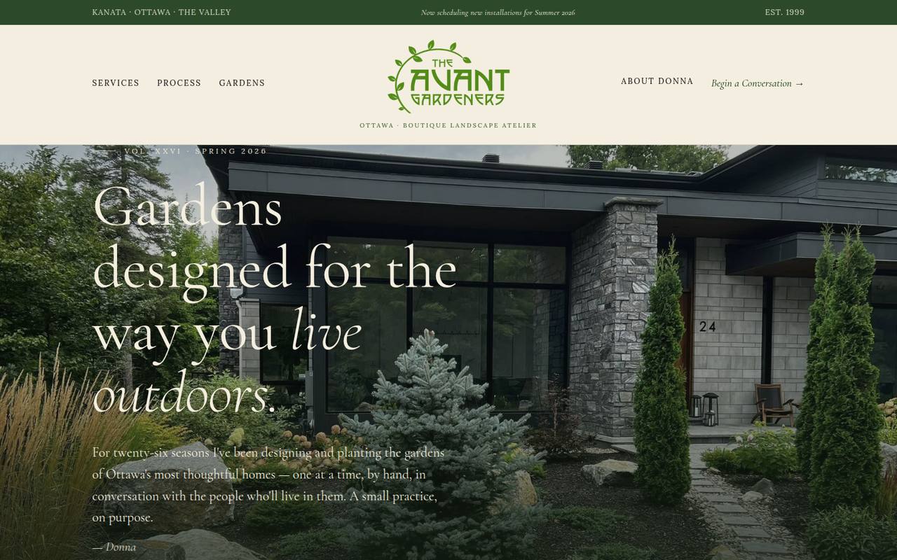 Avant Gardeners website