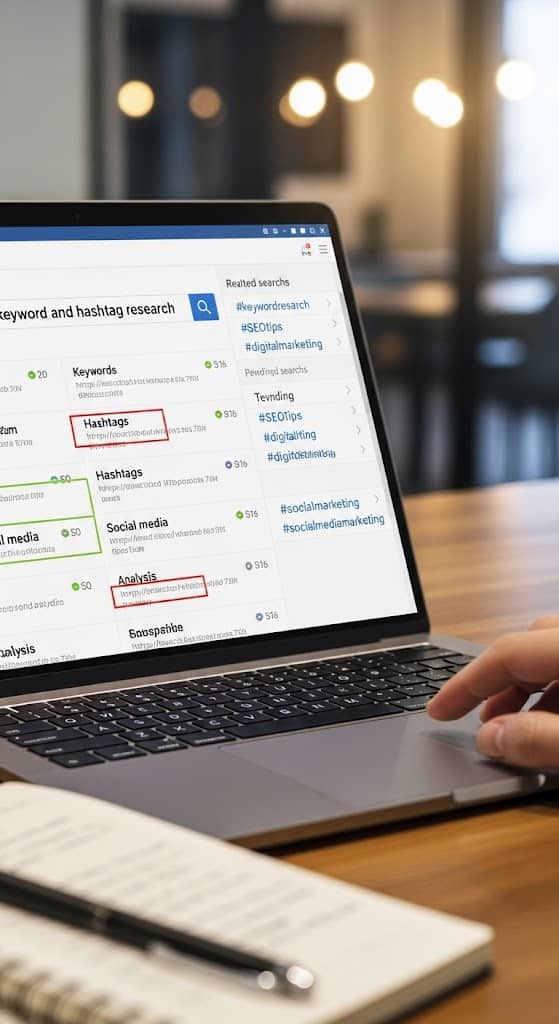 keyword and hashtag research